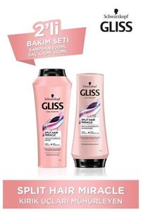 Gliss Split Hair Miracle Şampuan 500 Ml + Split Hair Miracle Saç Kremi 360 Ml