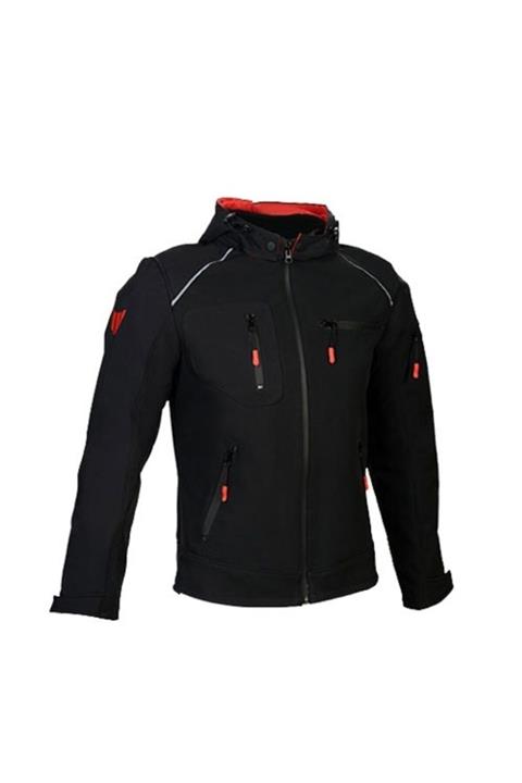 MOTOSPARTAN Unisex Siyah Vexo Taycan L Beden Mont