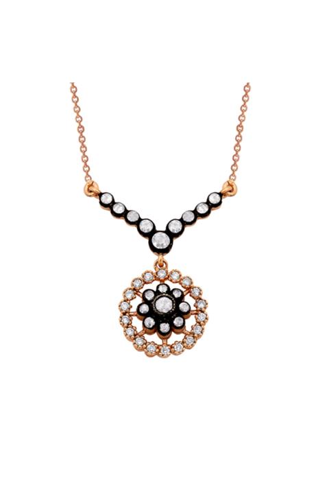 Barok Diamond Elmas Kolye 0.38ct 8 Ayar