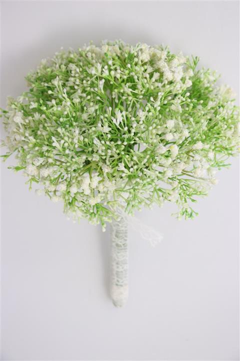 Yapay Çiçek Deposu Yapay Kıtır Cipso Gelin Eli Beyaz