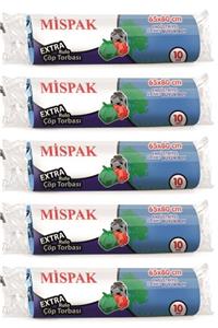 mispak Çöp Torbası Büyük Boy 65×80 Cm 5'li