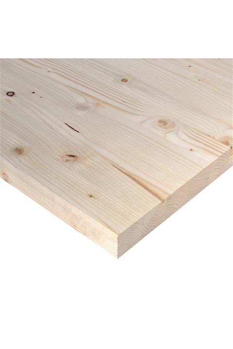 iAhşap Ladin Ahşap Plaka Masif Panel (18mm)(50x100 Cm)(1adet)