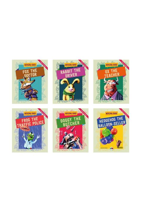 Vak Vak Yayınları Hayvanların Dilinden Serisi - 6 Kitap - Türkçe Ingilizce - Ikinci Set