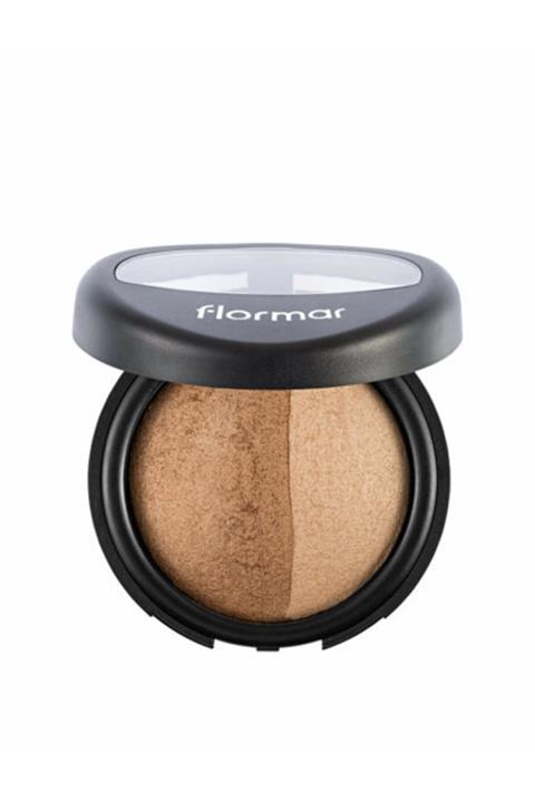 Flormar Selection Baked Powder Pudra 023 Dual Gold