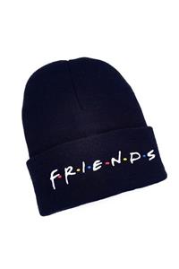 Işıl Işıl Siyah Bere, Friends Logo Baskılı