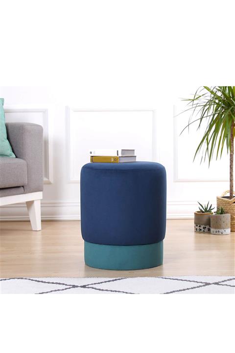 Lorencehome Ropp Puf - Mavi