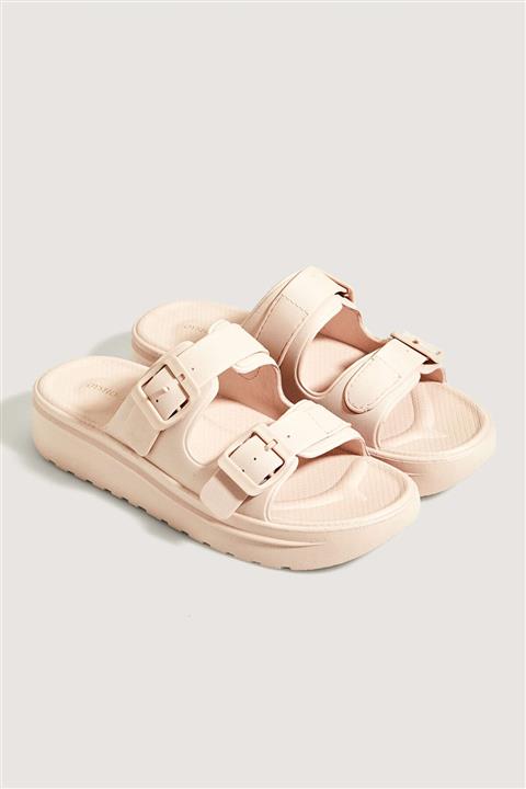 Oysho Kadın Pembe Tokalı Sandalet