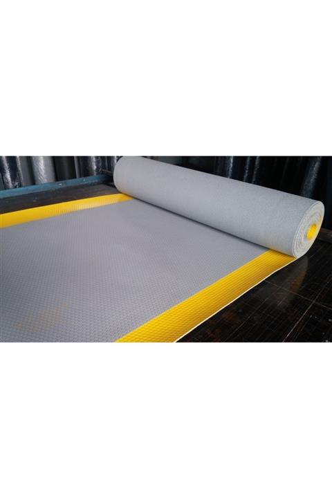 onca plastik 5 Mm 40 Kv Gri Ikaz Şeritli Yalıtkan Izole Halı 100x150