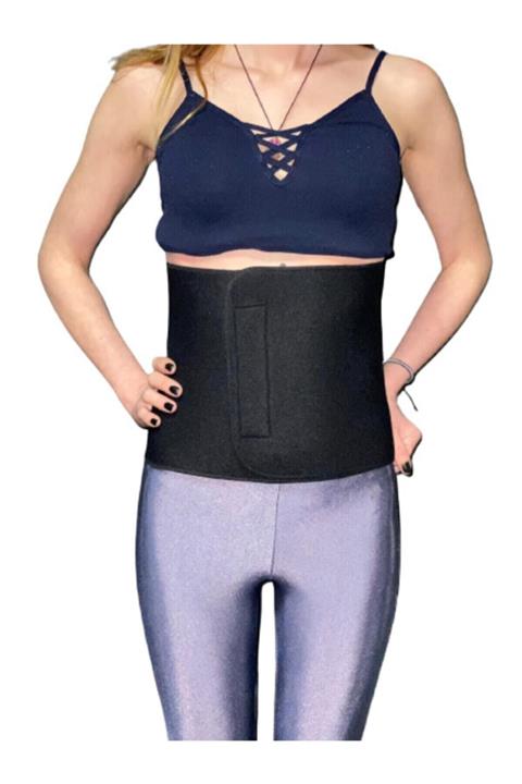 DSport Unisex Siyah Termal Sauna Bel Korsesi