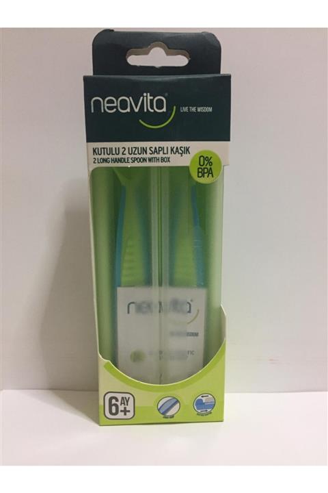 Neavita Uzun Saplı Kaşık 2 Li Kutulu Yeşil 6ay+