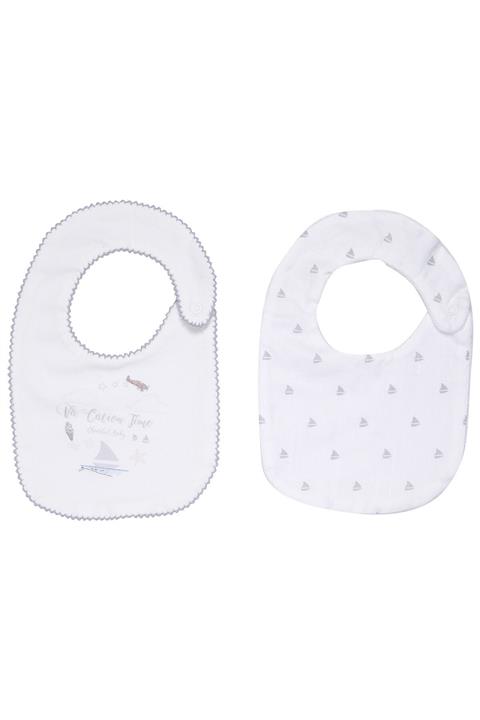 Babydola %100 Pamuk Baskılı Desenli Bebek Mama Önlüğü 2'li