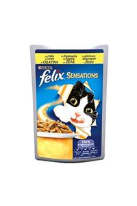 Purina Felix Felix Sensations Tavuk Havuç Jel Pouch Kedi Konservesi 6x100 gr