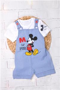 MYGOBEBE Mickey Mouse Salopet Tulum Takım