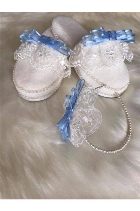 Simsim Tasarım Lohusa Taç Terlik Seti