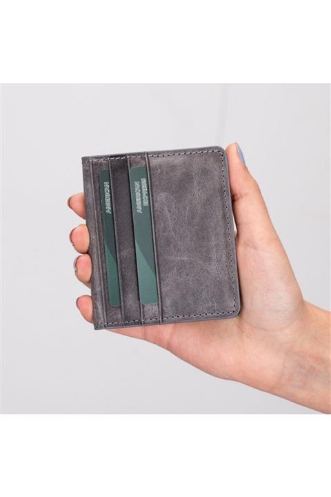 PLM Robin Deri Kartlık Cüzdan Tn18 Gri