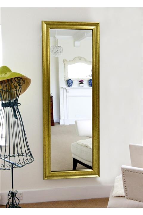 RÖNESANS Altın Varak Çerçeveli Boy Aynası 50x120