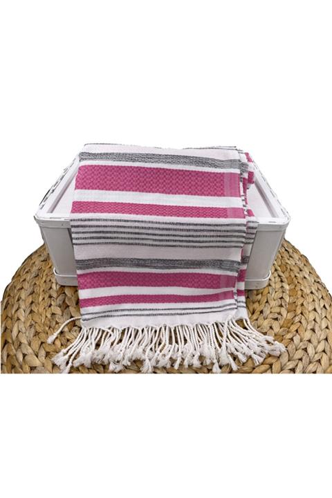 ENNA MODA El Yapımı Saçaklı Organik Pamuk Hızlı Kuruyan Lüks Peştemal,plaj, Fitness, Hamam, Havuz Havlusu