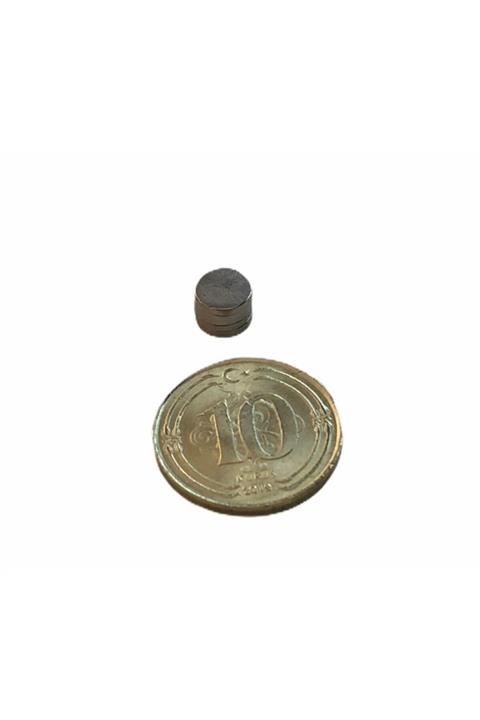 Mıknatıs ArGe 6x1mm Silindir Güçlü Neodyum Mıknatıs 100 Adet