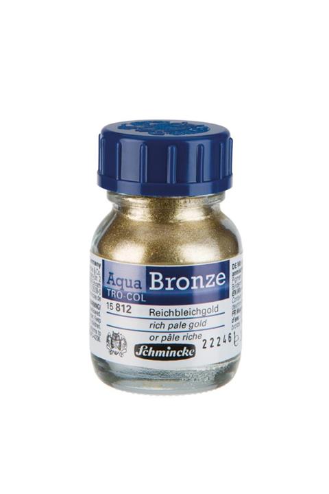 Schmincke : Aqua Bronze : Sulu Boya Yaldız Pigment : 20 Ml : 812 Rich Pale Gold