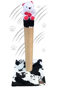 PÜSÜK TIRMALAMA Siyah-beyaz Kedi Tırmalama Tahtası 30x30x50