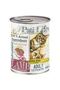 Pati Life Kuzu Etli Tahılsız Konserve Yetişkin Kedi Maması 24 X 415 Gr