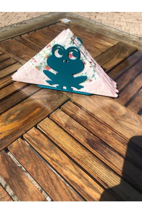 SAMİTRA Peçetelik-metal-dekoratif-kurbağa