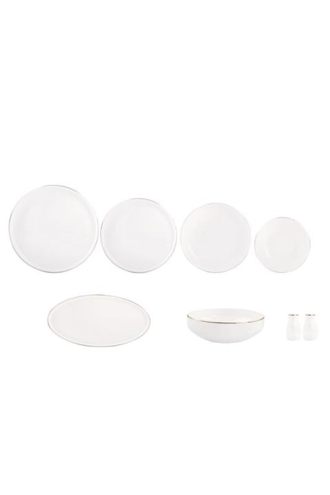 Pink&More Modern Altın 6 Kişilik 28 Parça Yemek Takımı