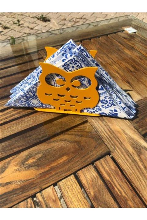 SAMİTRA Figürlü Metal Peçetelik- Baykuş