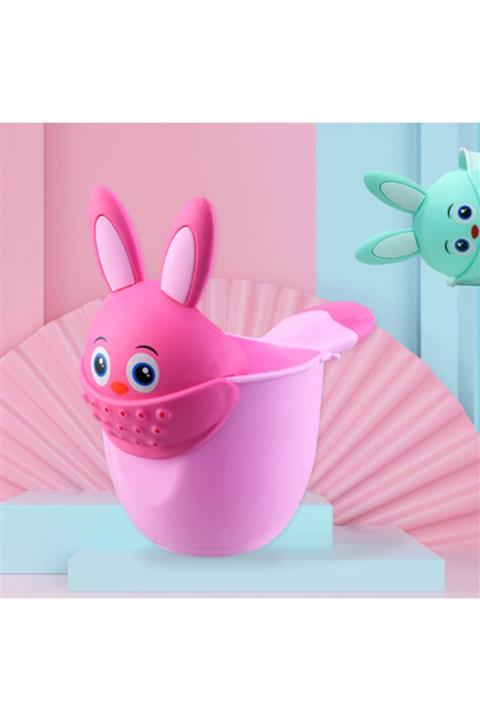 Okyanushop Pembe Tavşan Figürlü Sevimli Su Kabı