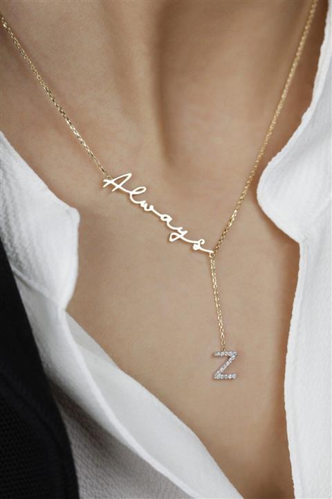 Başbuğ Mücevher Pırlanta Always Z Harf Kolye