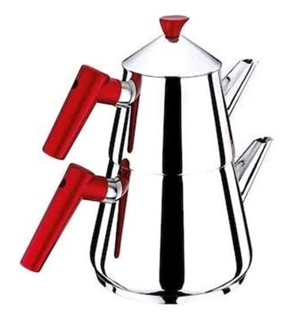 Gümüşer Çelik Aile Boy Çaydanlık