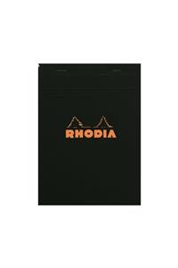 Rhodia Siyah Kapak Basic A5 Boy Kareli Bloknot Defter Rt162009