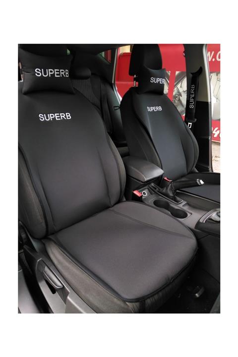 otomind Skoda Superb Nakışlı Ön Ikili Oto Koltuk Kılıfı