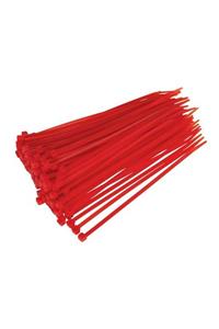 Gwest Kablo Bağı Kırmızı Renk 2,5x100 - 100 Adet
