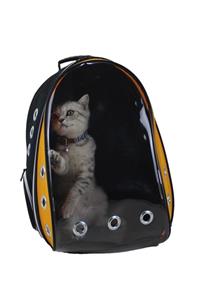 my polo clup Silver Astronot Kırılmaz Şeffaf Kedi Köpek Seyahat Taşıma Çantası Sarı A2021