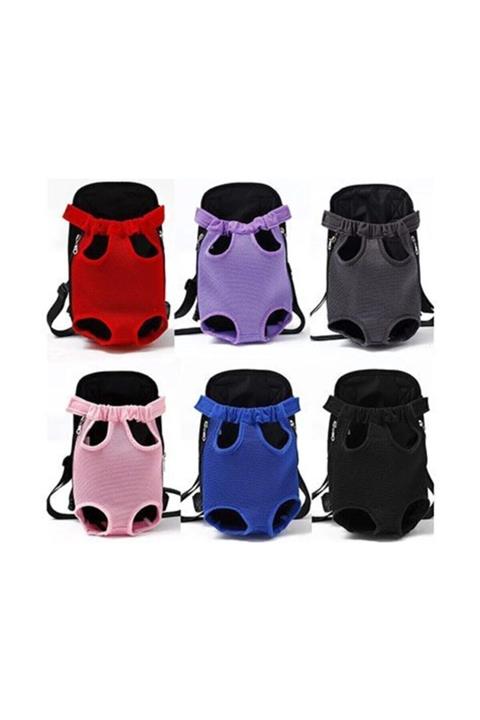 Yerli Kedi Ve Küçük Irk Köpek Kanguru Tipi Ana Kucağı Taşıma Çantası Mavi