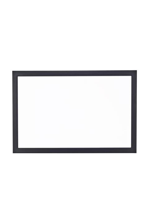 Chalky 45x110 Cm Beyaz Yazı Tahtası Siyah Çerçeveli
