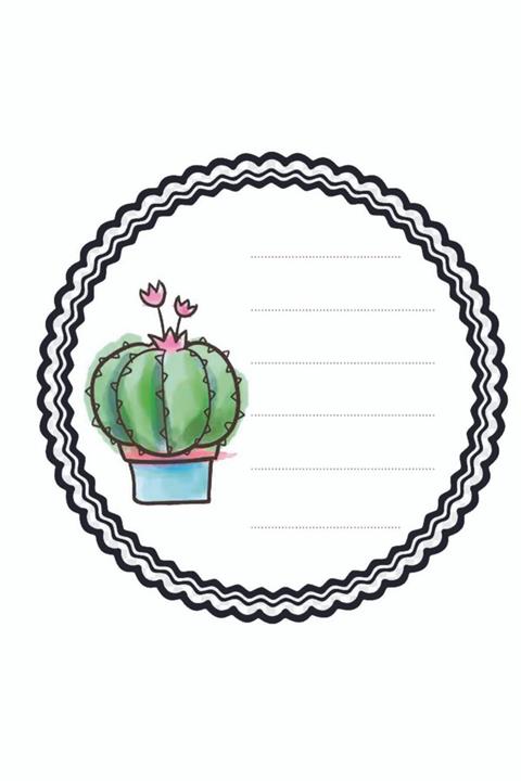 TELLGRAF Kaktüs Saksıları Için Etiket