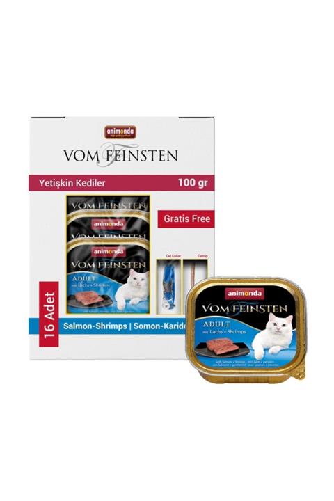 Animonda Somonlu ve Karidesli Yaş Kedi Maması 16x100 Gr