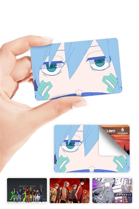 ZipZap Mekakucity Actors Kagerou Project Kart Kaplama Anime Sticker 4 Adet
