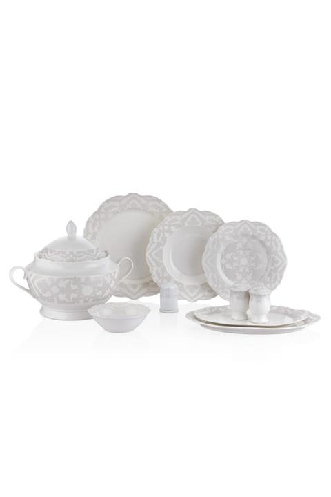 Neva 60 Parça Beyaz Yemek Takımı
