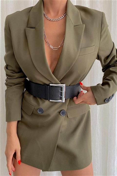 My love butik Silver Çift Sıra Kemer