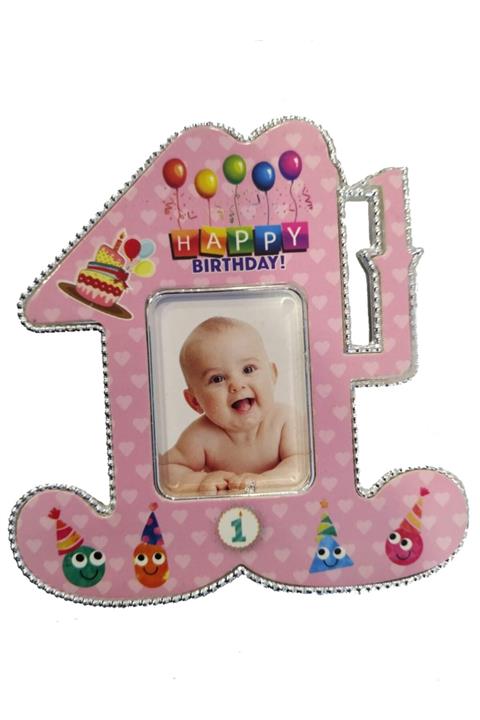 Partiyeri 1 Yaş Magnetli Çerçeve Pembe 25 Li