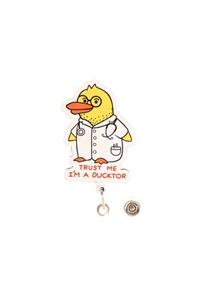 Attach Iam A Ducktor Tasarım Ahşap Yoyo Yaka Kartlık