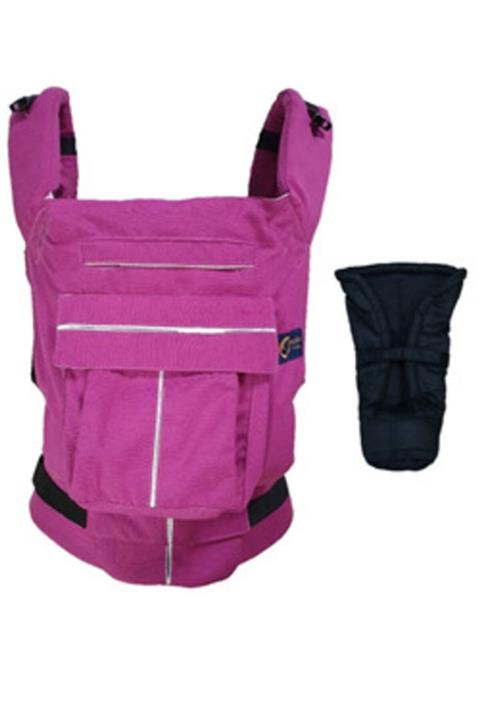 Babalinbaby Fuşya 3 Cepli Ergonomik Kanguru Yenidoğan Set