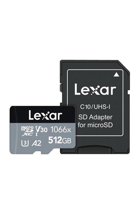 Lexar 512gb High-performance 1066x Microsdxc 160mb/s Read 120mb/s Write C10 A2 V30 U4