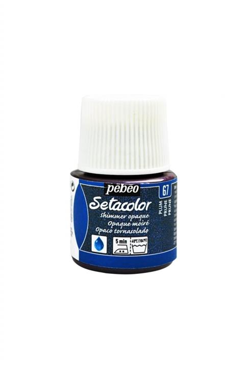 Pebeo Setacolor Shimmer Parlak Opak Kumaş Boyası 45ml N:67 Plum