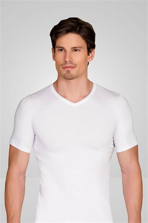 Berrak Erkek Beyaz V Yaka Fanila 3'lü