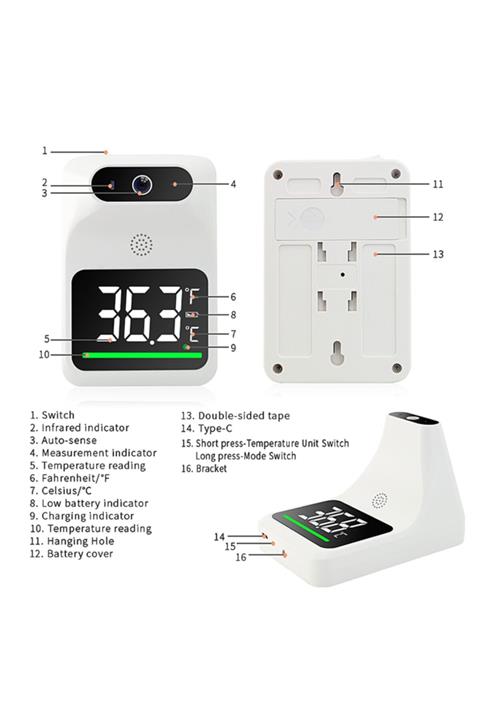 Reform Temassız Ateş Ölçer Duvar Tipi