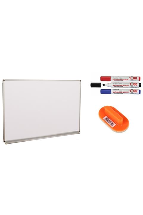 HeCe Yazı Tahtası 60x85 Duvara Monte + 3 Tahta Kalemi + Silgi